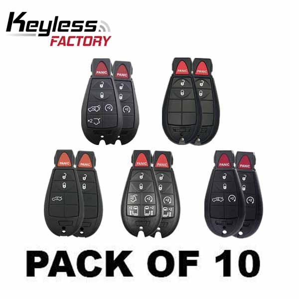 10 x 2008-2018 Dodge Chrysler Jeep / Fobik Key / M3N5WY783X (Bundle of 10)