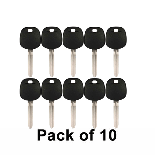 10 x Toyota TOY43 Transponder Key (4C Chip)  (AFTERMARKET) (Pack of 10)