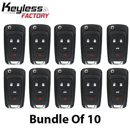10 x 2010-2019 GM / 4-Button Flip Key / OHT01060512 (46 Chip) (AFTERMARKET) (Bundle of 10)