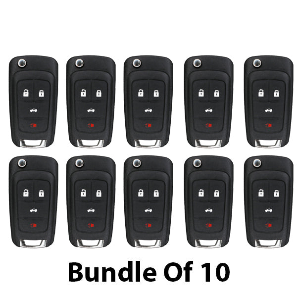 10 x 2010-2019 GM / 4-Button Flip Key / OHT01060512 (46 Chip) (AFTERMARKET) (Bundle of 10)