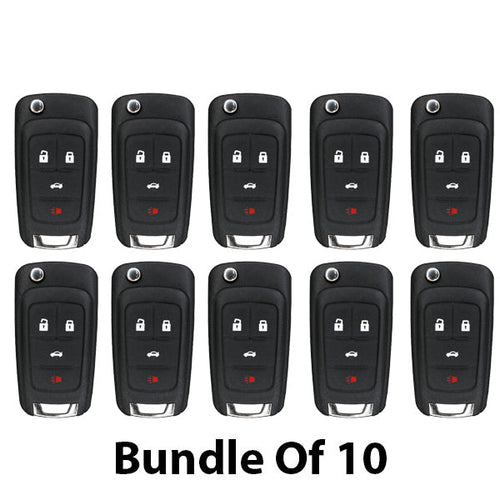10 x 2010-2019 GM / 4-Button Flip Key / OHT01060512 (46 Chip) (AFTERMARKET) (Bundle of 10)