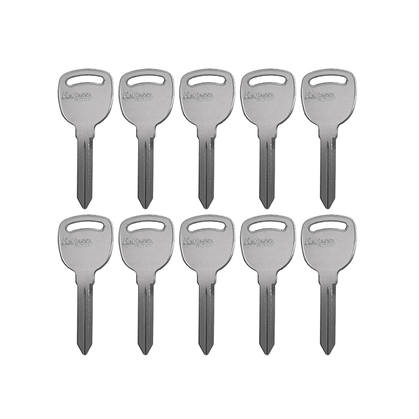100 x B91 - P1111 - GM - Metal Key Blank - Pack of 100