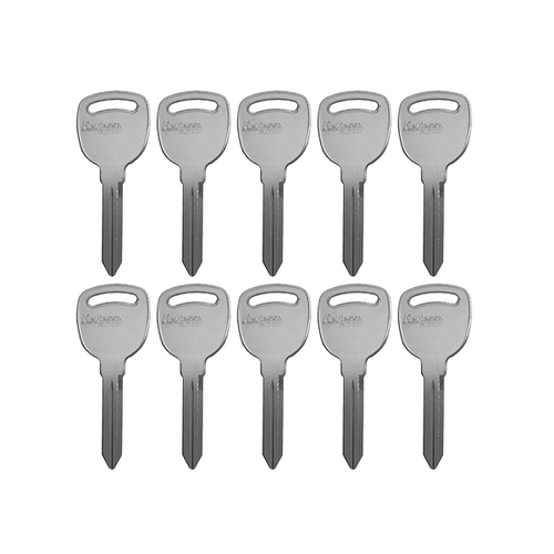 100 x B91 - P1111 - GM - Metal Key Blank - Pack of 100