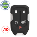 10 x 2021-2022 GMC Sierra / 5-Button Smart Key / PN: 13522904 / HYQ1ES (OEM Recase)