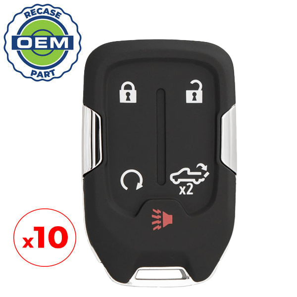 10 x 2021-2022 GMC Sierra / 5-Button Smart Key / PN: 13522904 / HYQ1ES (OEM Recase)