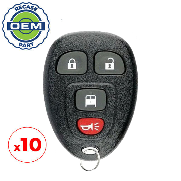 10 x 2007-2024 GM Van / 4-Button Keyless Entry Remote / Gen 2 PS / PN: 20877108 / OUC60270 (OEM Recase)
