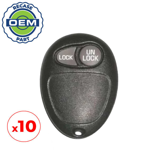 10 x 2002-2005 GM / 2-Button Keyless Entry Remote / PN: 10335585 / L2C0007 (OEM Recase)