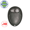10 x 2002-2005 GM / 2-Button Keyless Entry Remote / PN: 10335585 / L2C0007 (OEM Recase)