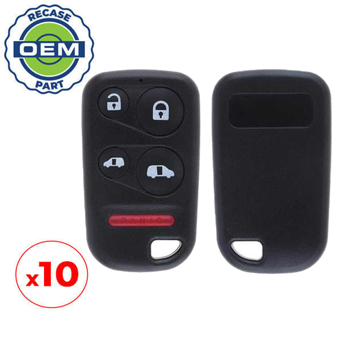 10 x 2001-2004 Honda Odyssey / 5-Button Keyless Entry Remote / PN: 72147-S0X-A02 / OUCG8D-440H-A (OEM Recase)