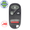 10 x 1998-2003 Honda Acura / 3-Button Keyless Entry Remote / PN: 72147-S84-A03 / KOBUTAH2T(OEM Recase)