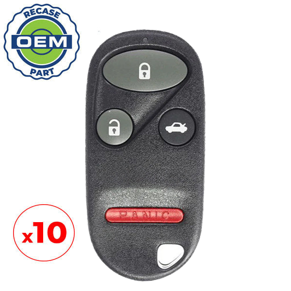 10 x 1998-2003 Honda Acura / 3-Button Keyless Entry Remote / PN: 72147-S84-A03 / KOBUTAH2T(OEM Recase)