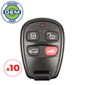 10 x 2004-2006 Kia Sorento / 4-Button Keyless Entry Remote / PN: 95430-3E420 / PLNBONTEC-T016 (OEM Recase)