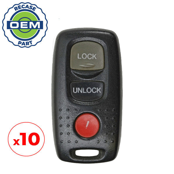 10 x 1999-2003 Mazda / 3-Button Keyless Entry Remote / PN: BL8D-67-5RY / KPU41704 (OEM Recase)