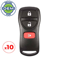 10 x 2002-2007 Nissan Infiniti / 3-Button Smart Key / PN: 28268-5W500R / KBRASTU15 (OEM Recase)