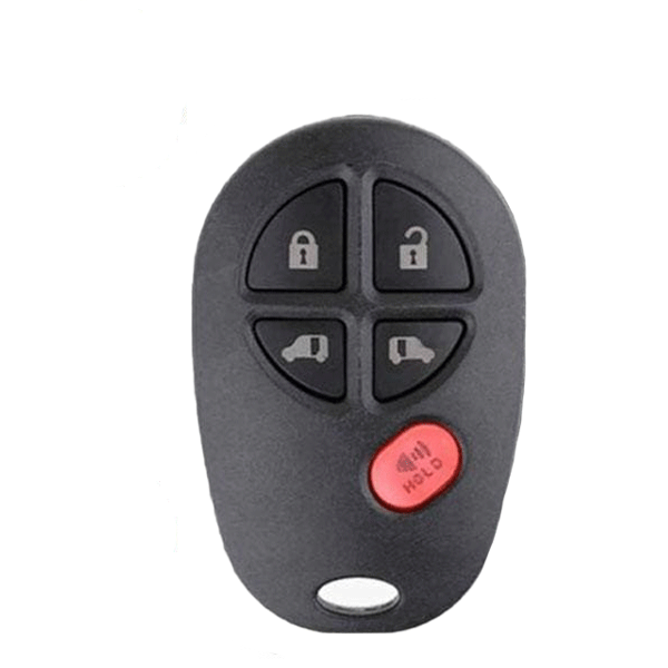 10 x 2004-2020 Toyota Sienna / 5-Button Keyless Entry Remote / PN: 89742-AE030 / GQ43VT20T (OEM Recase)