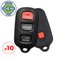 10 x 1999-2003 Toyota Sienna / 4-Button Keyless Entry Remote / PN:  89742-08070 / GQ43VT14T (OEM Recase)