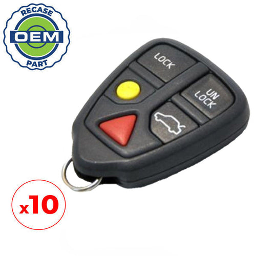 10 x 1999-2003 Volvo / 5-Button Keyless Entry Remote / PN: 9452456 / LQNP2T-APU (OEM Recase)