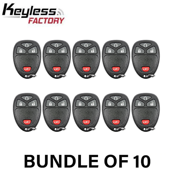 10 x 2007-2017 GM / 4-Button Keyless Entry Remote / OUC60270 / (AFTERMARKET) (BUNDLE OF 10)