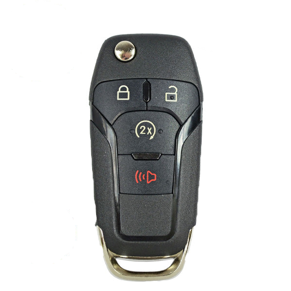 10 x 2015-2022 Ford F-Series Raptor Ranger / 4-Button Flip Key / PN: 164-R8134 / N5F-A08TDA (Chip 128 Bit) (OEM Recase)