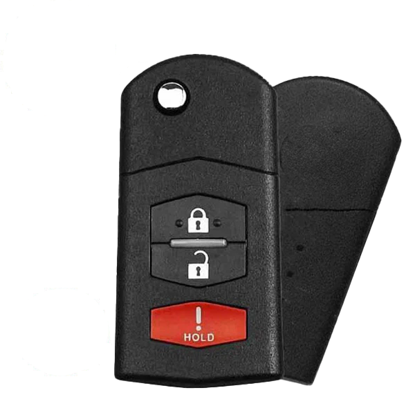 10 x 2006-2015 Mazda / 3-Button Flip Key / PN: CC43-67-5RYC / BGBX1T478SKE125-01 (OEM Recase)