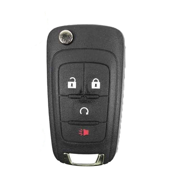 10 x 2012-2019 Chevrolet Sonic / 4-Button Remote Flip Key / PN: 13584829 / KR55WK50073 (OEM Recase)