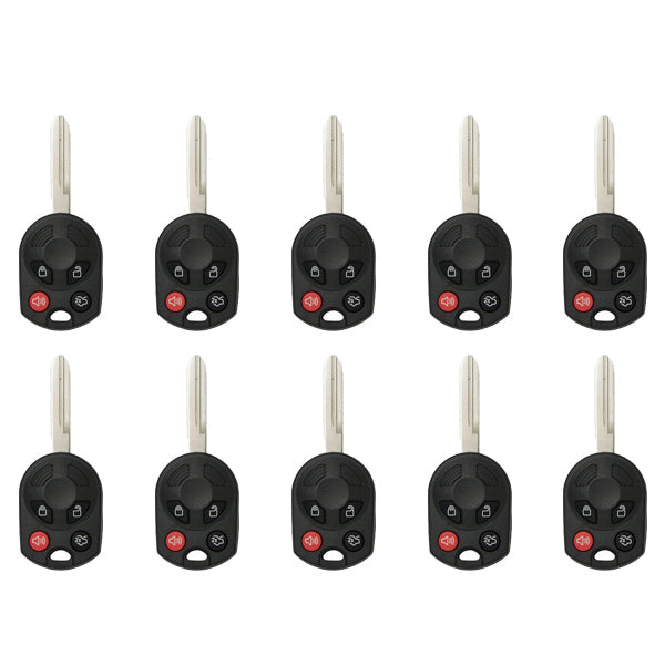 10 x 2006-2012 Ford / Mercury / Lincoln / 4-Button Remote Head Key / PN: 164-R7040 / OUCD6000022 / H75 / Chip 80 Bit (AF