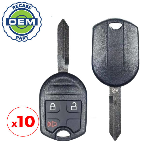 10 x 2007-2020 Ford Escape Explorer F-Series / 3-Button Remote Head Key / PN: 164-R8070 / CWTWB1U793 / H75 / Chip 80 Bit