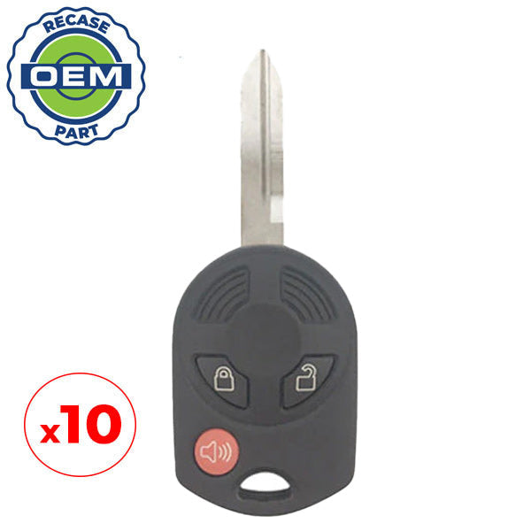 10 x 2007-2012 Lincoln Ford / 3-Button Remote Head Key / PN: 164-R7007 / OUCD6000022 (OEM Recase)