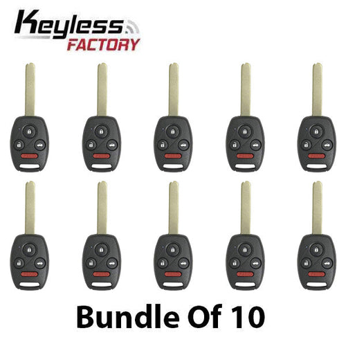 10 x 2005-2006 Honda CR-V / 4-Button Remote Head Key / OUCG8D-380H-A (AFTERMARKET) (Pack of 10)