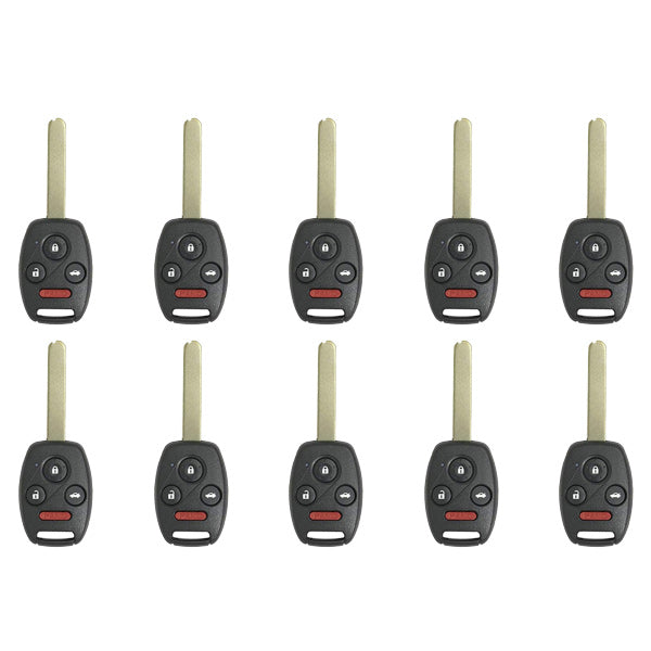 10 x 2005-2006 Honda CR-V / 4-Button Remote Head Key / OUCG8D-380H-A (AFTERMARKET) (Pack of 10)