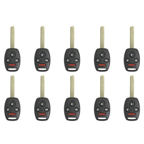 10 x 2005-2006 Honda CR-V / 4-Button Remote Head Key / OUCG8D-380H-A (AFTERMARKET) (Pack of 10)