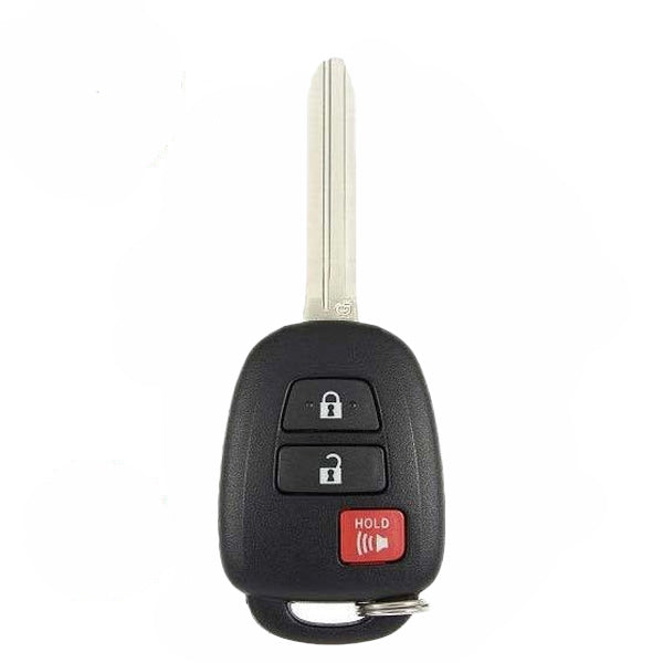 10 x 2012-2017 Toyota Prius C / 3-Button Remote Head Key / PN: 89070-52F60 / HYQ12BDM / G Chip (OEM Recase)