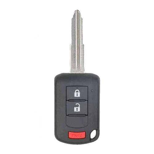 10 x 2010-2019 Mitsubishi Outlander Lancer / 3-Button Remote Head Key W/ Shoulder / PN: 6370B944 / OUCJ166N (OEM Recase)