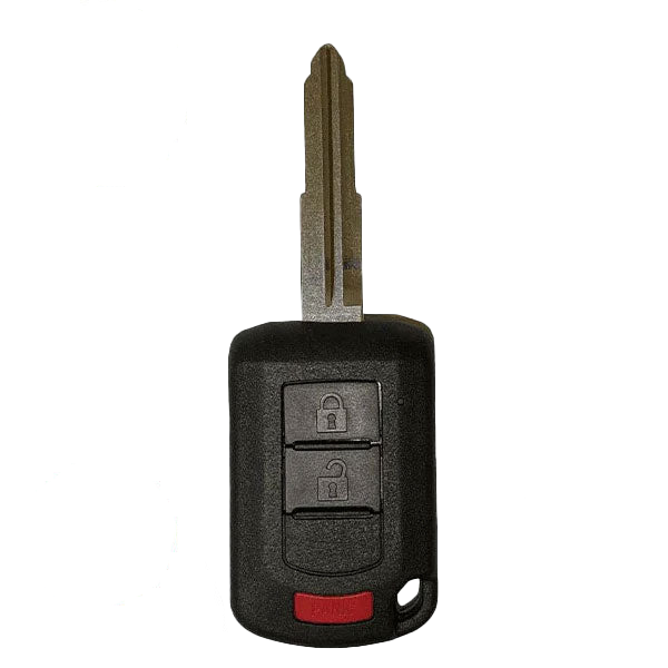 10 x 2013-2020 Mitsubishi Mirage / 3-Button Remote Head Key / PN: 6370B904 / OUCJ166N (OEM Recase)