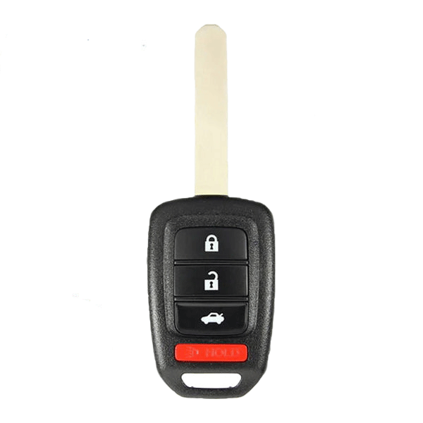 10 x 2013-2015 Honda Accord Civic / 4-Button Remote Head Key / PN: 35118-T2A-A20 / MLBHLIK6-1T (OEM Recase)