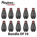 10 x 2008-2017 Chrysler Dodge Jeep VW / 3-Button Fobik Key / M3N5WY783X / 433 MHz (AFTERMARKET) (Bundle of 10)