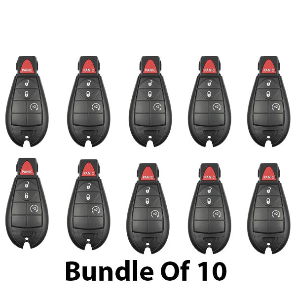 10 x 2008-2013 Chrysler Dodge / 4-Button Fobik Key / M3N5WY783X (AFTERMARKET) (BUNDLE OF 10)