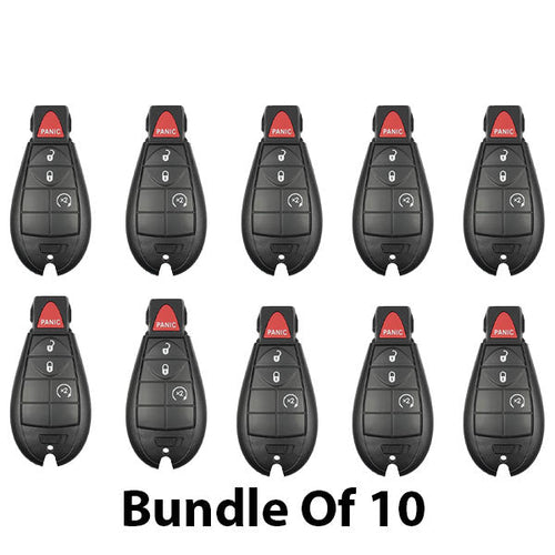 10 x 2008-2013 Chrysler Dodge / 4-Button Fobik Key / M3N5WY783X (AFTERMARKET) (BUNDLE OF 10)