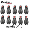 10 x 2008-2013 Chrysler Dodge / 4-Button Fobik Key / M3N5WY783X (AFTERMARKET) (BUNDLE OF 10)