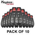 10 x 2008-2016 Chrysler Dodge VW / 7-Button Fobik Key / M3N5WY783X (Bundle of 10)