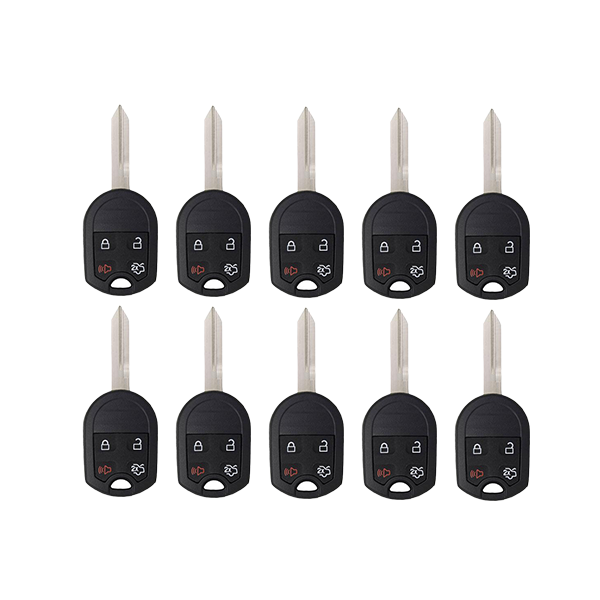 10 x 2000-2017 Ford Lincoln Mercury / 4-Button Remote Head Key / OUC6000022 / (AFTERMARKET) (BUNDLE OF 10)