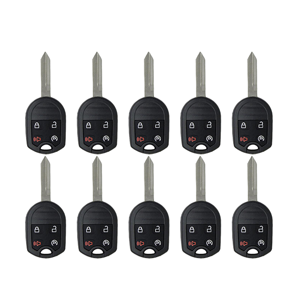 10 x 2009-2018 Ford F-Series Explorer / 4-Button Remote Head Key / OUC6000022 / (AFTERMARKET) (BUNDLE OF 10)