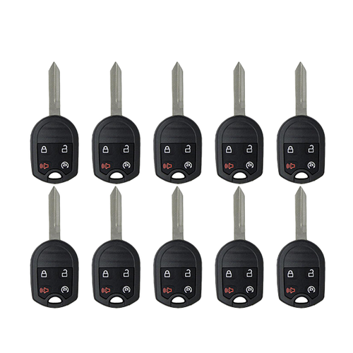 10 x 2009-2018 Ford F-Series Explorer / 4-Button Remote Head Key / OUC6000022 / (AFTERMARKET) (BUNDLE OF 10)