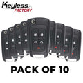 10 x 2010-2020 GM / 5-Button Flip Key / OHT01060512 (BUNDLE OF 10)