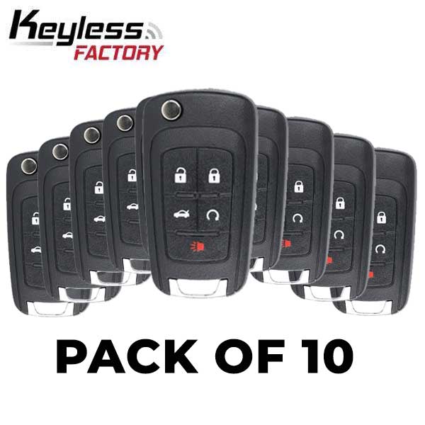 10 x 2010-2020 GM / 5-Button Flip Key / OHT01060512 (BUNDLE OF 10)