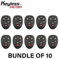 10 x 2007-2014 GM / 6-Button Keyless Entry Remote / PN: 15913427 / OUC60270 / (AFTERMARKET) (BUNDLE OF 10)