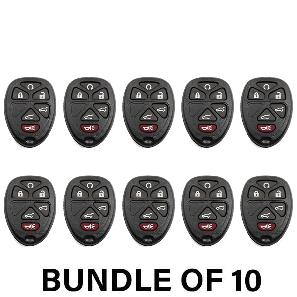 10 x 2007-2014 GM / 6-Button Keyless Entry Remote / PN: 15913427 / OUC60270 / (AFTERMARKET) (BUNDLE OF 10)