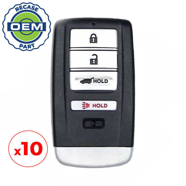 10 x 2014-2020 Acura MDX RDX / 4-Button Smart Key / PN: 72147-TZ5-A01 / KR5V1X (Driver 1) (OEM Recase)