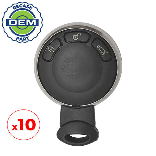 10 x 2006-2014 Mini Cooper / 3-Button Smart Key / PN: IYZKEYR5602 / KR55WK49333 (OEM Recase)