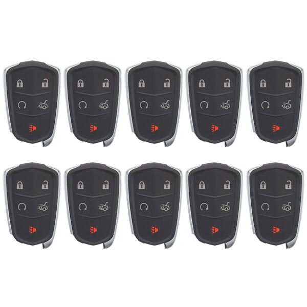 2014-2019 Cadillac / 5-Button Smart Key / PN: 13580811 / HYQ2AB (AFTERMARKET) (BUNDLE OF 10)